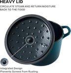 Flavehc Dutch Oven Pot with Lid 1.8 qt Cast Iron Dutch Oven - Image 3