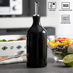 Sweejar Ceramic Olive Oil Dispenser Bottle, Opaque Oil Cruet Protects to Reduce - Image 2