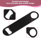 WEGAZ-15 Pack 7inch Black Stainless Steel Flat Beer Bottle Opener, Stainless - Image 5