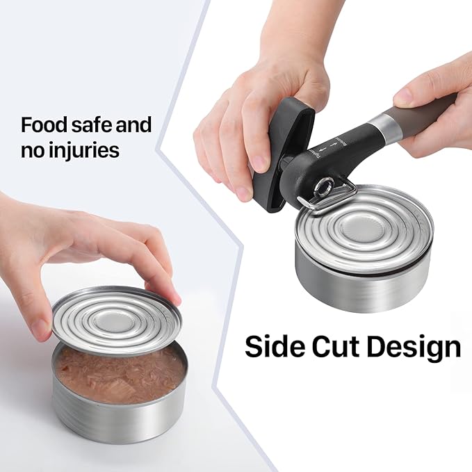 Beneno Can Opener, Manual Side Safe Cut Can Opener Smooth Edge - Image 4