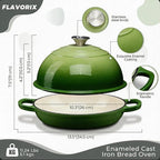 Cast Iron Bread Oven for Sourdough, 6Qt Bread Baking Pan - Image 2