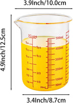 High Borosilicate Glass Measuring Cup-V-Shaped Spout，Glass Measuring Beaker - Image 7