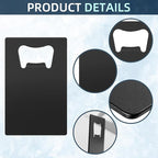 100 Pcs Stainless Steel Metal Card Beer Bottle Openers, DIY Bottle Opener - Image 3