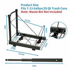 Adjustable Under Cabinet Trash Can Organizer - Image 5
