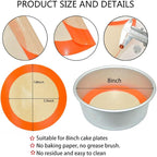 Round Silicone Baking Mats for 8 Inch Cake Pan, Food Grade, Reusable Silicone - Image 9