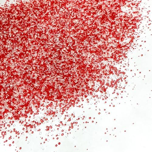 Edible Valentine Themed Sanding Sugar Sprinkles 142g/ 5.01oz Red White Sanding Sugar for Baking and Decorating Topping Cake Cookie Cupcake Topper Ice Cream Supplies - Image 6