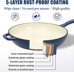 Hisencn Enameled Cast Iron Skillet Set - Image 3