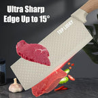 Knife Set, Wiztoynia 6-Piece Khaki Kitchen Knife Set - Image 3