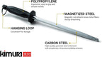 Kimura® Professional Honing Steel, 10 inch Honing Rod, Carbon Steel Knife - Image 2