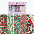 Confect Christmas Sprinkles | Christmas Sprinkles - Snowflakes in Red, Green & White I Confetti Pearls & sparkling for Dessert Decorating by CONFECTTHECAKEDECORATINGCO