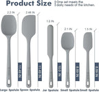 ChefAide 5 Pieces Silicone Spatula Set, Food Grade Rubber Spatula, Upgrade - Image 2