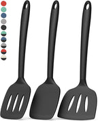 Coukre 3 Pack Silicone Spatula Set, High Heat Resistant, Fish Spatula, Solid & by Coukre