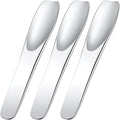 Pndeyo 3pcs Mini Stainless Steel Makeup Spatula, 2.75x0.45in Reusable Cosmetic by Pndeyo