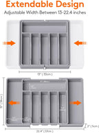 Lifewit Silverware Drawer Organizer, Expandable Utensil Tray - Image 3