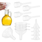 Mini Funnel Kit, 12-Piece Set: 8 Small Funnels + 4 Mini Droppers, Food-Grade PP - Image 9