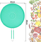 Splatter Screen for Frying Pan, Grease Splatter Guard, Heat-Resistant Splatter - Image 2