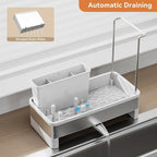Laveshop Sponge Holder for Kitchen Sink, Rustproof Stainless Steel Sink Caddy - Image 3