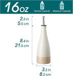 vancasso 16 Oz Ceramic Olive Oil Dispenser Bottle, Bottle Dispenser - Image 2