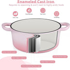 E-far 3 Qt Enameled Cast Iron Dutch Oven - Image 4