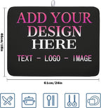 Custom Personalized Dish Drying Mat 18x24 Inch Customized Drying Mats - Image 2