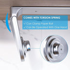 simpletome ONE Hand Tear Paper Towel Holder Under Cabinet Adhesive or Drilling - Image 4