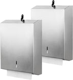 2 Packs Paper Towel Dispenser Wall Mount Commercial, Touchless Hand Towel by Gorlary