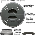 HOVER COVER 2 PACK Magnetic Microwave Splatter Cover - Image 7