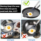 KSENDALO LFGB Certified Nylon Fish Spatula, Slotted Egg Turner - Image 5