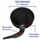 Automotive Flex Funnel with Hose & Mesh Filter – Wide Mouth Oil Funnel - Image 3