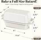 Enameled Cast Iron Sourdough Bread Dutch Oven, Cast Iron Loaf Bread Pan - Image 2