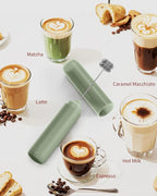 CIRCLE JOY Rechargeable Milk Frother Hanheld, Dual Ring Electric Coffee Frother - Image 8