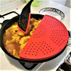 Foldable Silicone Splatter Screen, Bi-Fold Multifunction Shield - Image 6