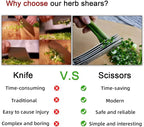 5 Blade Herb Scissors Kitchen Herb Shears Cutter Multipurpose Cutting Shear - Image 5