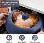 2 Pack Microwave Splatter Cover Glass Guard Lid - Image 2