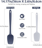 U-Taste Extra-Long 600ºF Heat Resistant Spatula Spoon: 14" Silicone Spoonula - Image 2