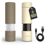 LARS NYSØM Electric Salt and Pepper Grinder Set I Automatic Salt and Pepper by LN