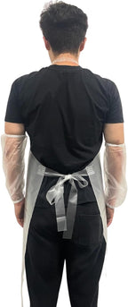 ELEBOX Waterproof Oil Proof Bib Apron Utility Apron Chemical Resistant Apron - Image 7