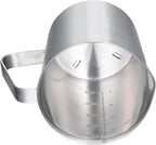 KSENDALO SUS304 Stainless Steel Measuring Cup Pitcher, 16oz/2Cup/500mL Metal - Image 2