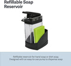 Casabella Sink Sider Solo Kitchen Soap Pump and Sponge Caddy, One-Hand Soap - Image 3