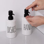 FE Dish Soap Dispenser for Kitchen, 10oz Ceramic Soap Dispenserr for Bathroom - Image 7