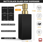 GMISUN Gold Soap Dispenser, Hand and Dish Soap Dispensers Set - Image 2