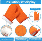 Oven Mitts and Pot Holders 4 pcs Set, High Heat Resistant 500 Degree Extra - Image 3