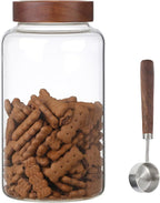 Large Glass Coffee Jars with Spoon, Round Storage Canister with Wooden Lid - Image 7