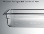 CURTA 6-Pack Full Size 2.5" Deep NSF Polycarbonate Food Pans | Dishwasher & - Image 4