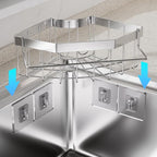 Corner Sink Organizer, Self-Adhesive Kitchen Storage Rack - Image 9
