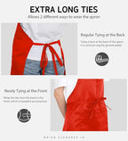 Syntus 12 Pack Bib Apron, Unisex Aprons Adjustable Waterdrop Resistant - Image 6