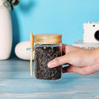 Glass Jar with Screw Lid and Spoon, 6 Pack16 OZ Tea Containers - Image 6