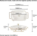 13" x 9" Ceramic Casserole Dish - Image 2
