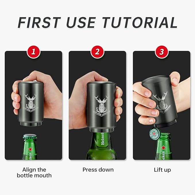 2PCS Automatic Beer Bottle Opener - Image 9