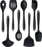 LIANYU 8Pcs Cooking Utensils Set, Heat Resistant Kitchen Utensils, Silicone by LIANYU
